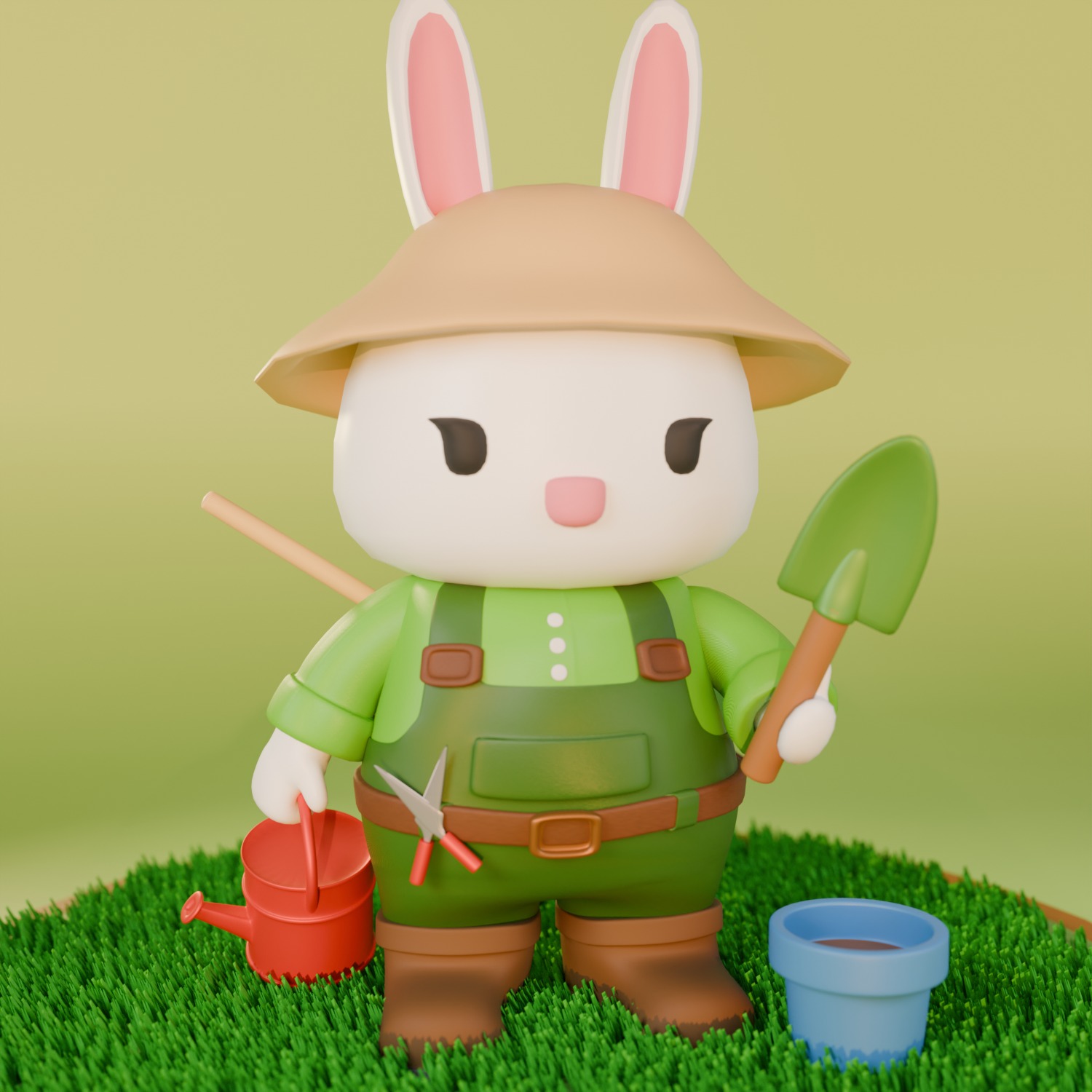 Art Toy Conejo — Escultura & Personaje 3D